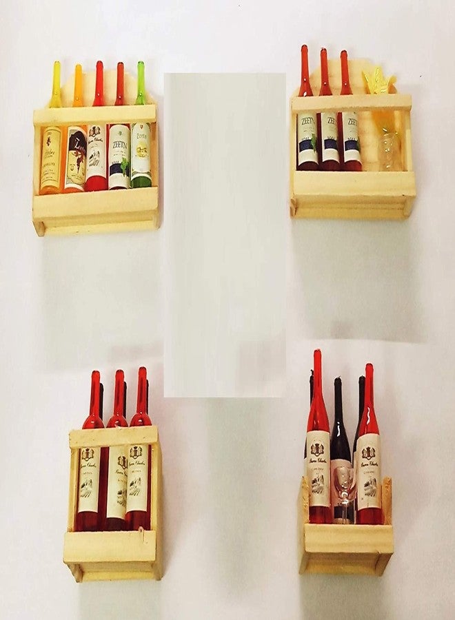 THW Champagne Wine Bottle Shaped Office Kitchen Whiteboard Fridge Magnet, Wine Themed Kitchen Decor- 4 Pieces Pack - Image 2